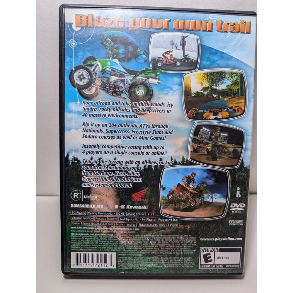 ATV Offroad Fury 2 Greatest Hits Sony Playstation‎ 2 2002 PS2 CIB Tested/ Works - Picture 2 of 9